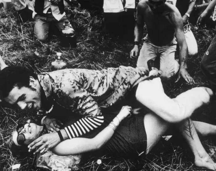 Framed Print : Cavorting Hippies 1967 Framed Print : Cavorting Hippies 1967