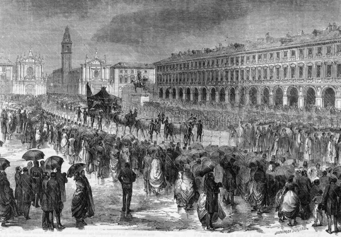 Framed Print : CAVOUR FUNERAL Framed Print : CAVOUR FUNERAL