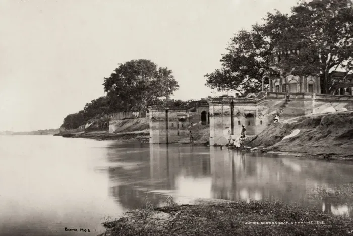 Framed Print : Cawnpore, Suttee Chowra Ghat, Kanpur, India Framed Print : Cawnpore, Suttee Chowra Ghat, Kanpur, India