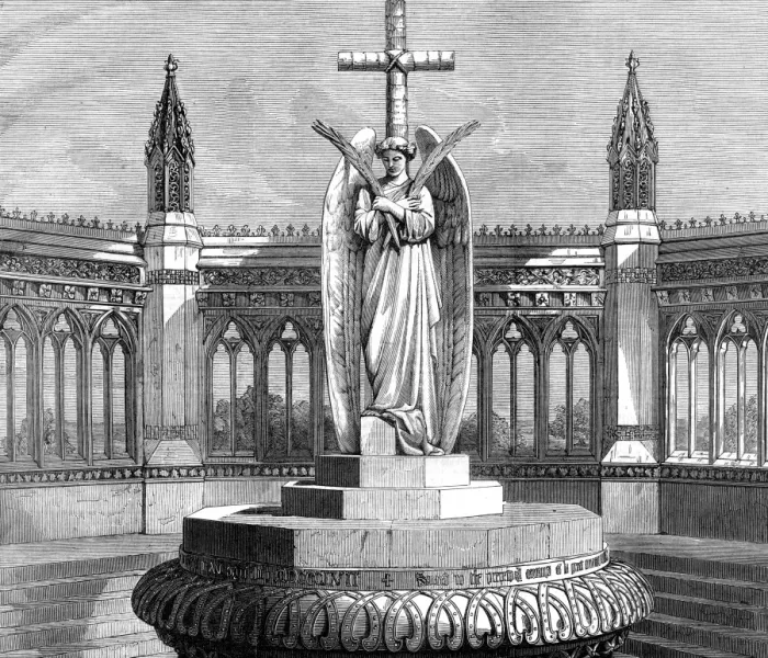 Framed Print : The Cawnpore(Kanpur) Memorial, 1874 Framed Print : The Cawnpore(Kanpur) Memorial, 1874