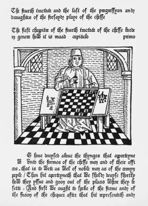 Framed Print : Caxton  /  Chess Board