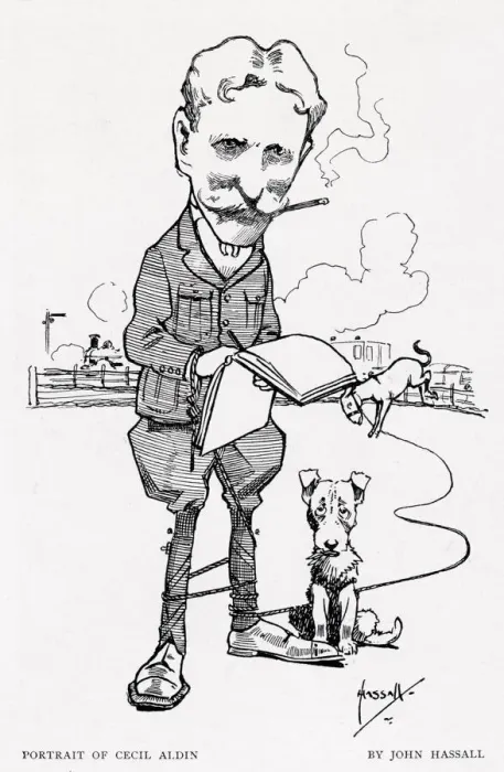 Framed Print : Cecil Aldin by John Hassall Framed Print : Cecil Aldin by John Hassall