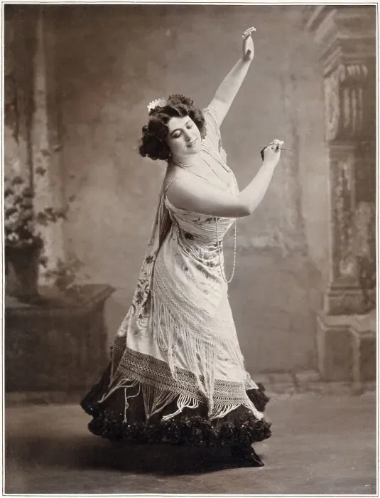 Framed Print : CECILE THEVENET singer, as Carmen in Bizet's opera Date: 1907 Framed Print : CECILE THEVENET singer, as Carmen in Bizet's opera Date: 1907
