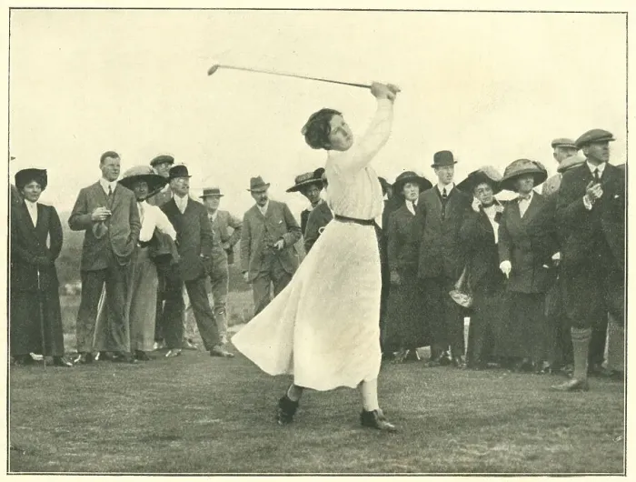 Framed Print : Cecilia Leitch vs Harold Hilton, 1910 Framed Print : Cecilia Leitch vs Harold Hilton, 1910