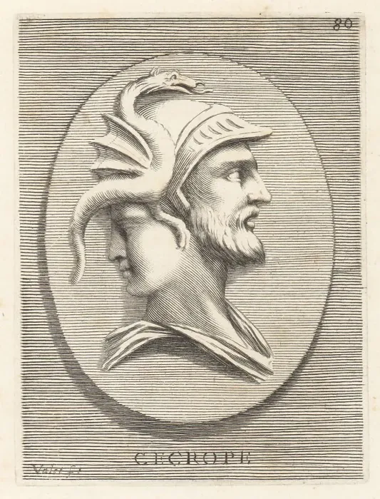 Framed Print : Cecrops I, mythical king of Attica, founder of Cecropia (Athens) Framed Print : Cecrops I, mythical king of Attica, founder of Cecropia (Athens)