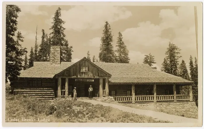 Framed Print : Cedar Breaks Lodge, near Cedar City, Utah, USA Date: 1930s Framed Print : Cedar Breaks Lodge, near Cedar City, Utah, USA Date: 1930s