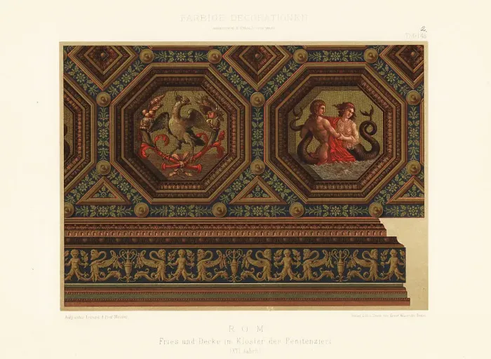 Framed Print : Ceiling in the Monastery of the Penitenzieri, 16th century Framed Print : Ceiling in the Monastery of the Penitenzieri, 16th century