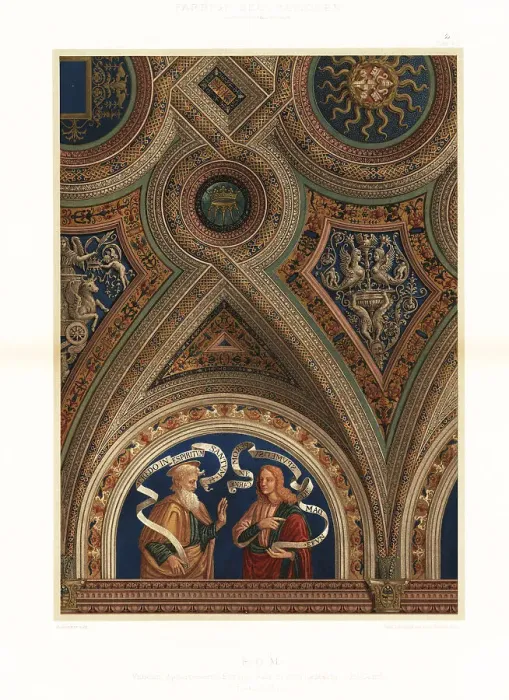 Framed Print : Ceiling in the Vatican Library, Rome, 15th century Framed Print : Ceiling in the Vatican Library, Rome, 15th century