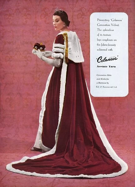 Celanese Coronation advertisement, 1953