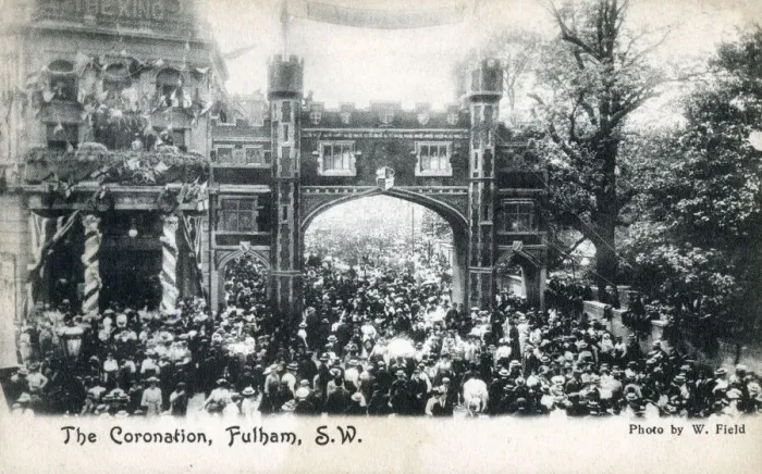 Framed Print : Celebrating the coronation of King Edward VII - Fulham Framed Print : Celebrating the coronation of King Edward VII - Fulham