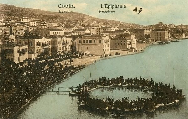 Celebration of Epiphany in the Bay at Kavala