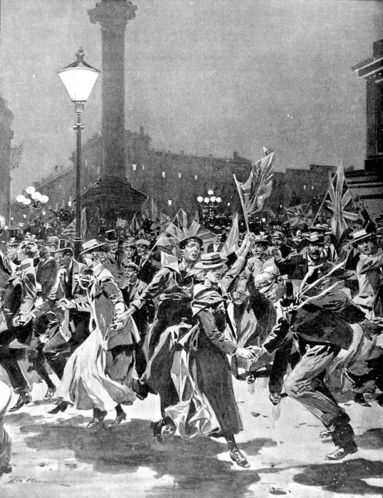 Framed Print : Celebrations in London following the Relief of Mafeking, 190 Framed Print : Celebrations in London following the Relief of Mafeking, 190