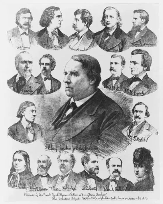 Framed Print : Celebrities of the great trial Theodore Tilton vs. Henry War Framed Print : Celebrities of the great trial Theodore Tilton vs. Henry War
