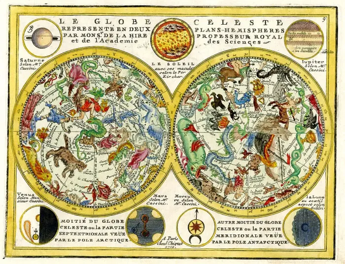 Framed Print : Celestial Chart Framed Print : Celestial Chart