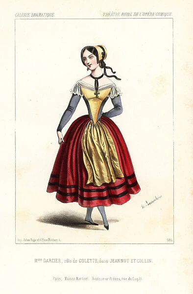 Celestine Darcier as Colette in Jeannot et Colin, 1845