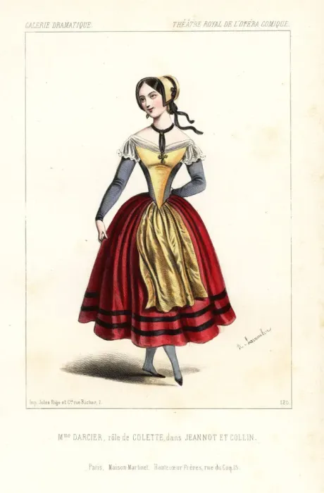 Framed Print : Celestine Darcier as Colette in Jeannot et Colin, 1845
