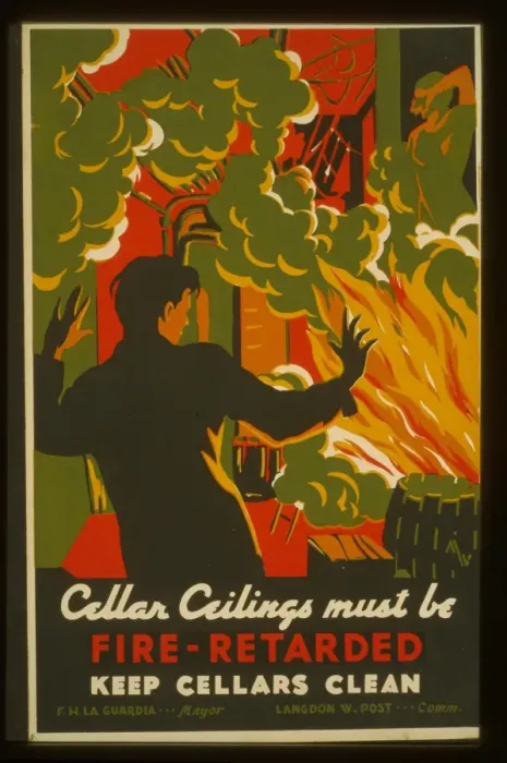 Framed Print : Cellar ceilings must be fire-retarded Keep cellars clean Framed Print : Cellar ceilings must be fire-retarded Keep cellars clean
