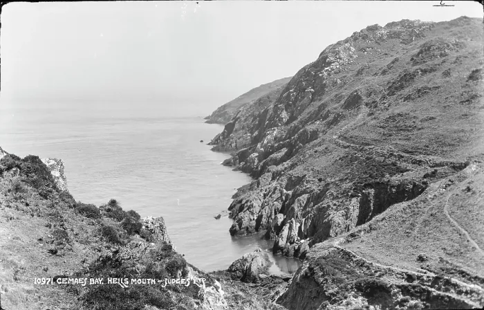 Framed Print : Cemaes Bay and Hell's Mouth Framed Print : Cemaes Bay and Hell's Mouth