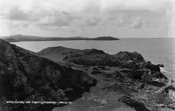 Framed Print : Cemaes Bay from Llanbadrig Framed Print : Cemaes Bay from Llanbadrig