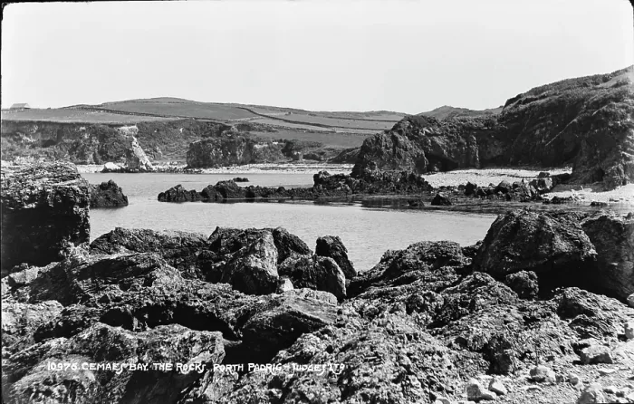 Framed Print : Cemaes Bay: The Rocks at Porth Padric Framed Print : Cemaes Bay: The Rocks at Porth Padric