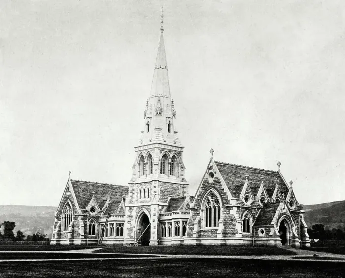 Framed Print : The Cemetery Chapel, Cheltenham, Gloucestershire