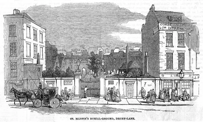 Framed Print : CEMETERY, DRURY LANE Framed Print : CEMETERY, DRURY LANE
