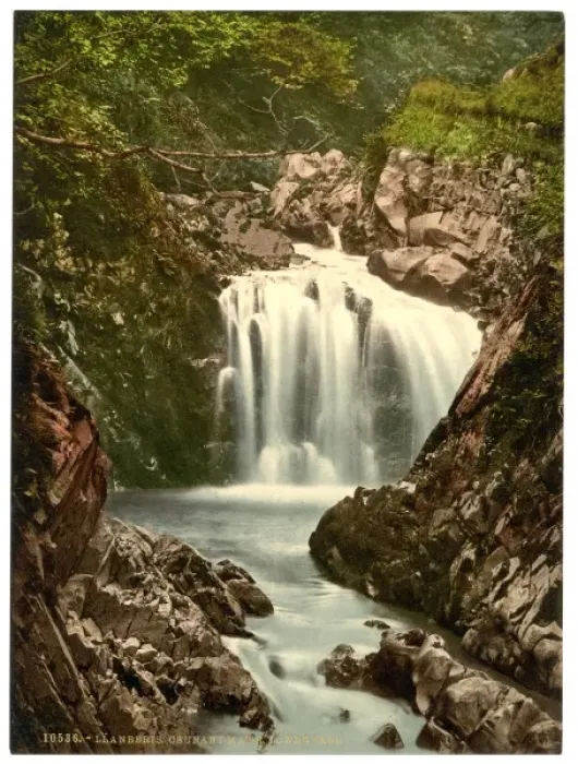 Framed Print : Cennant Mawr, Lower Fall, Llanberis, Wales Framed Print : Cennant Mawr, Lower Fall, Llanberis, Wales