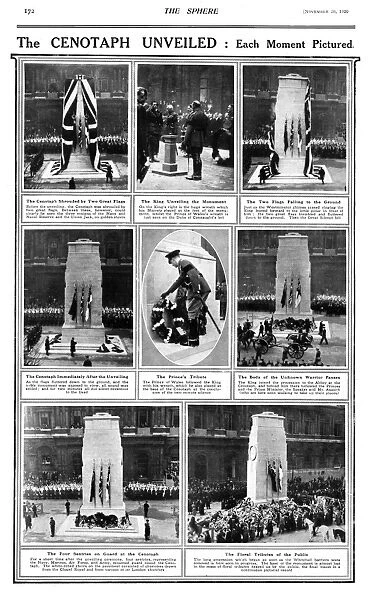 The Cenotaph unveiled, 1920