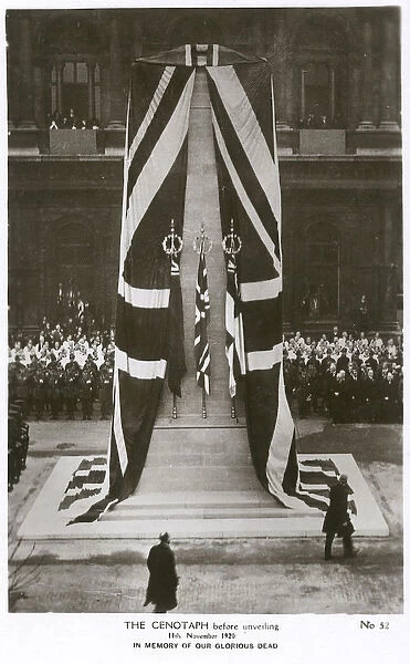 The Cenotaph before unveiling