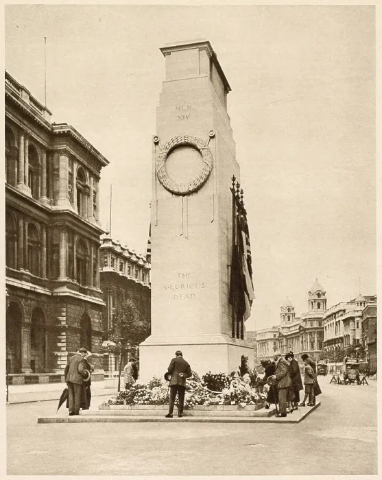 Framed Print : Cenotaph, Whitehall, London 1935 Framed Print : Cenotaph, Whitehall, London 1935