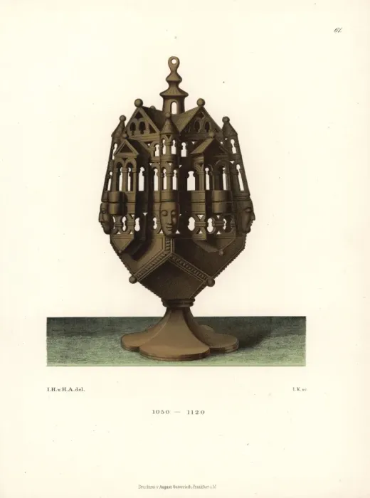 Framed Print : Censer.. Chromolithograph from Jakob Heinrich von Hefner-Altenecks Costumes, Artworks Framed Print : Censer.. Chromolithograph from Jakob Heinrich von Hefner-Altenecks Costumes, Artworks