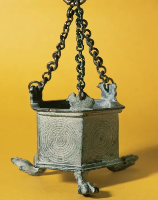 Framed Print : Censer. From Sant Feliu of Lledo. 6th-7th centuries Framed Print : Censer. From Sant Feliu of Lledo. 6th-7th centuries