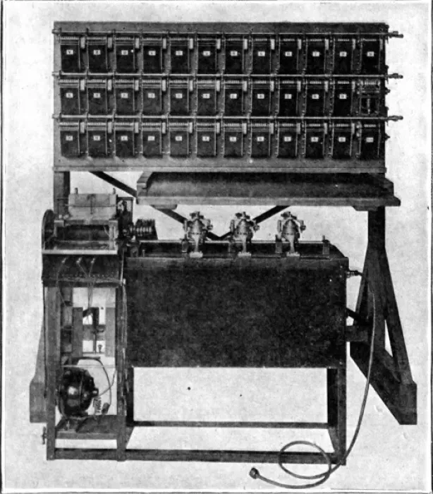 Framed Print : Census counting machine