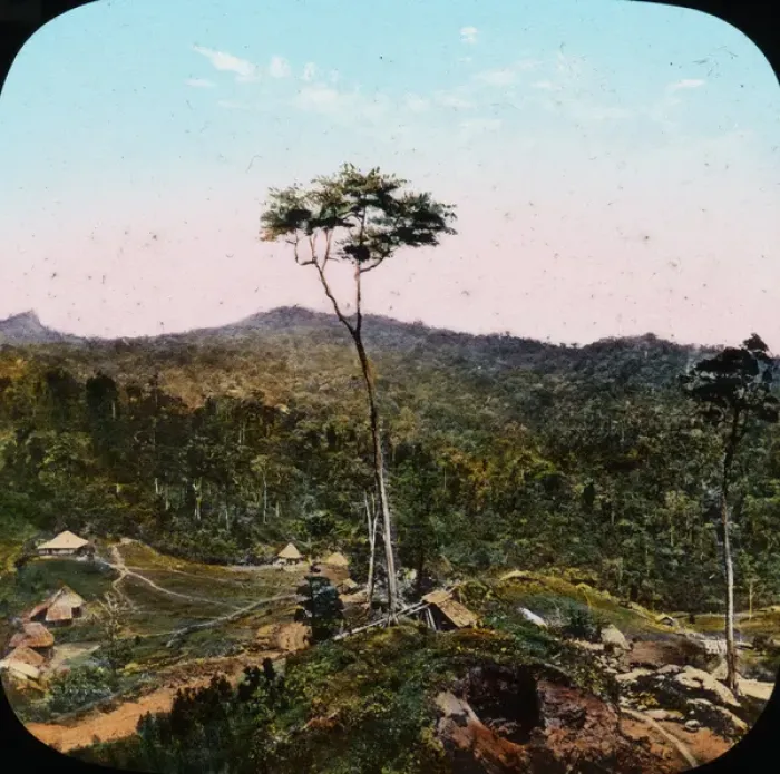 Framed Print : Central America - Gold Mining - Lantern Slide series Framed Print : Central America - Gold Mining - Lantern Slide series