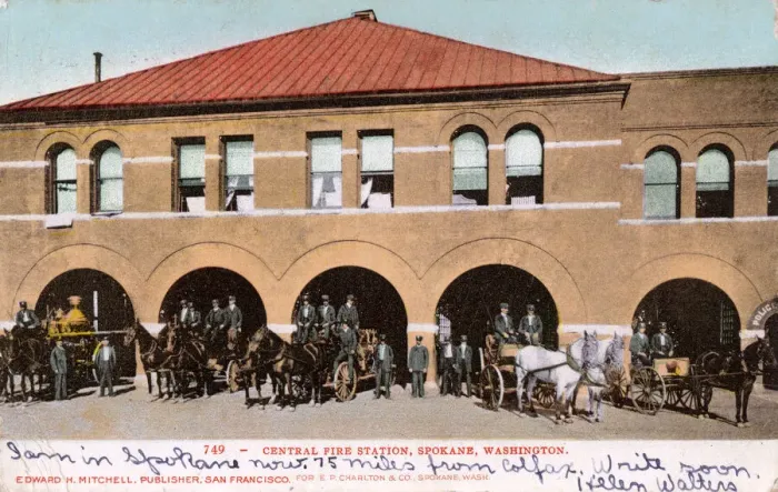 Framed Print : Central Fire Station, Spokane, Washington State, USA Framed Print : Central Fire Station, Spokane, Washington State, USA