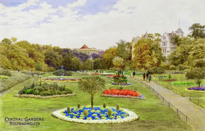 Framed Print : Central Gardens, Bournemouth, Dorset Framed Print : Central Gardens, Bournemouth, Dorset