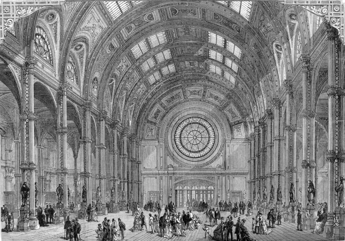 Framed Print : The Central Hall, Alexandra Palace, 1875 Framed Print : The Central Hall, Alexandra Palace, 1875