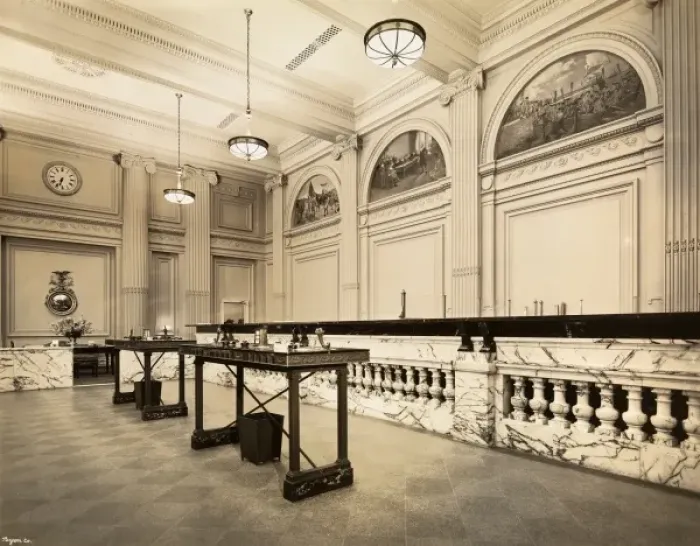 Framed Print : Central Hanover Bank, New York Framed Print : Central Hanover Bank, New York