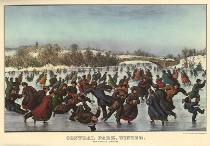 Framed Print : Central Park Date: 1856 Framed Print : Central Park Date: 1856