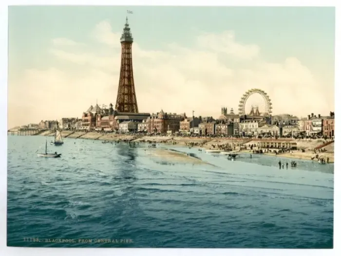 Framed Print : From Central Pier, Blackpool, England Framed Print : From Central Pier, Blackpool, England