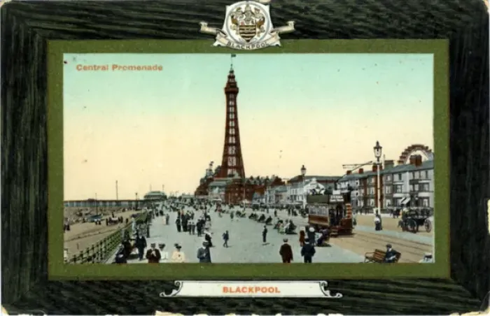 Framed Print : Central Promenade, Blackpool, Lancashire Framed Print : Central Promenade, Blackpool, Lancashire