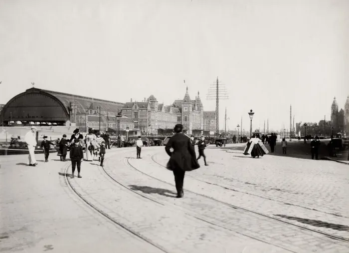 Framed Print : Central railway station, Amsterdam, Netherlands Framed Print : Central railway station, Amsterdam, Netherlands