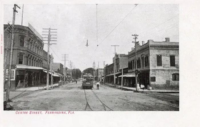 Framed Print : Centre Street, Fernandina, Florida, USA Framed Print : Centre Street, Fernandina, Florida, USA