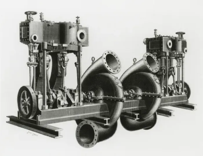 Framed Print : Centrifugal pumping engines Framed Print : Centrifugal pumping engines