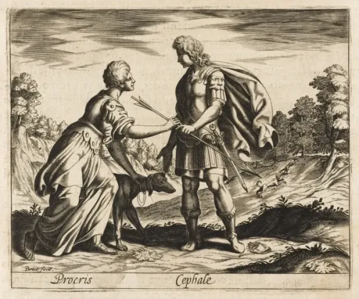 Framed Print : Cephalus & Procris Framed Print : Cephalus & Procris