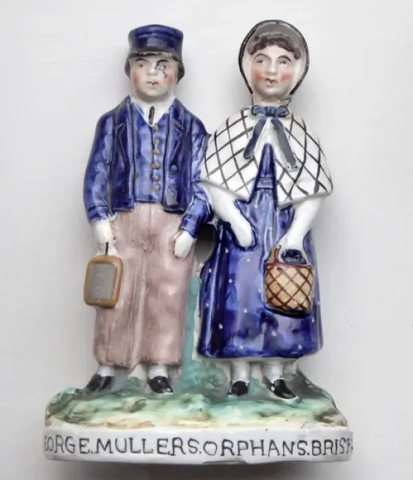 Framed Print : Ceramic Figurine of Muller Orphans Framed Print : Ceramic Figurine of Muller Orphans