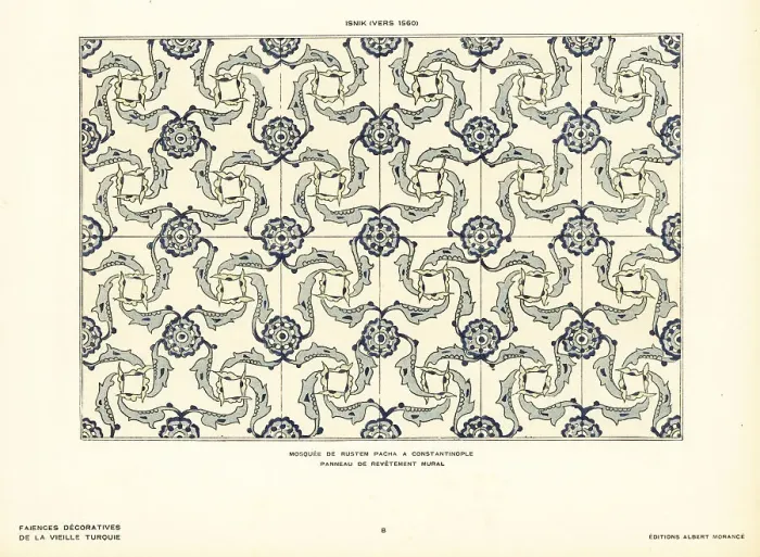 Framed Print : Ceramic wall tiles with decorative lattice of flowers and foliag Framed Print : Ceramic wall tiles with decorative lattice of flowers and foliag