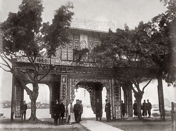 Ceremonial Arch, Canton, China, c. 1890 s