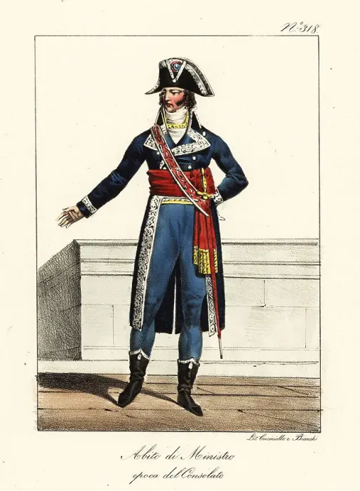 Framed Print : Ceremonial costume of a Minister under the French Consulate, 179 Framed Print : Ceremonial costume of a Minister under the French Consulate, 179
