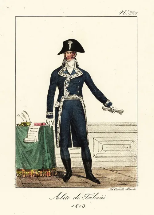 Framed Print : Ceremonial uniform of a member of the Tribunat, 1803 Framed Print : Ceremonial uniform of a member of the Tribunat, 1803